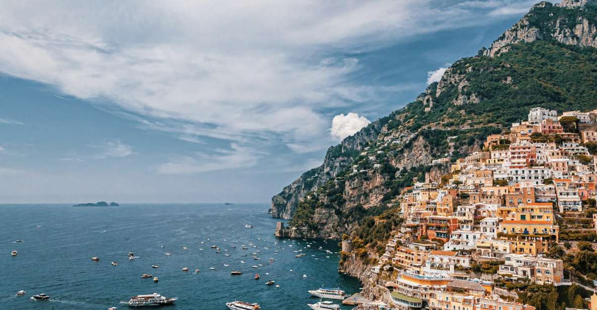 From Positano: Amalfi Coast Boat Tour with Swimming Stop