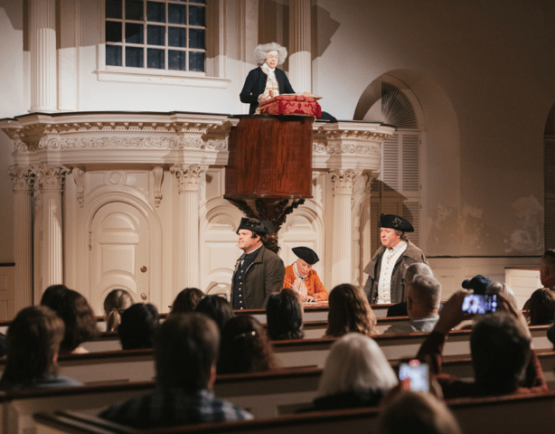 Boston Tea Party Reenactment at Old South Meeting House