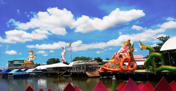 Von Bangkok aus: Chachoengsao Tour und Bang Pakong Flusskreuzfahrt