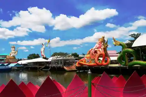 Von Bangkok aus: Chachoengsao Tour und Bang Pakong Flusskreuzfahrt