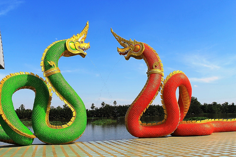 Från Bangkok: Chachoengsao Tour och Bang Pakong River CruiseGrupptur