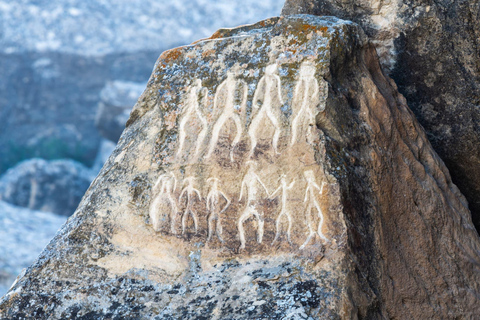 From Baku: Gobustan, Mud Volcanoes, and Fire Temple Tour Group T without pick-up & drop-off