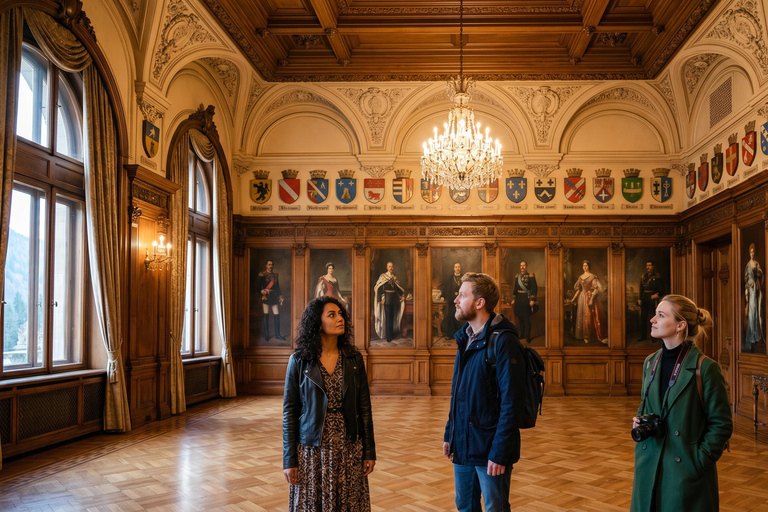 From Bucharest: Peles, Dracula & "Wednesday" Castles Tour COACH TOUR Audio guide in 24 languages