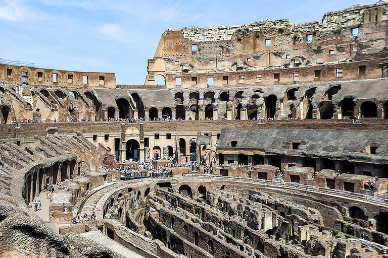 Tour sin colas para grupos pequeños por el Coliseo, el Palatino y el ForoTour grupal en inglés