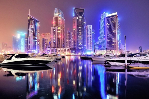 Dubai by Night City Tour with Fountain Show Private Tour in English