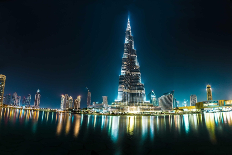 Dubai by Night City Tour with Fountain Show Private Tour in English
