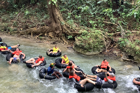 Montego Bay: Dunn&#039;s River Falls and White River Tubing Combo