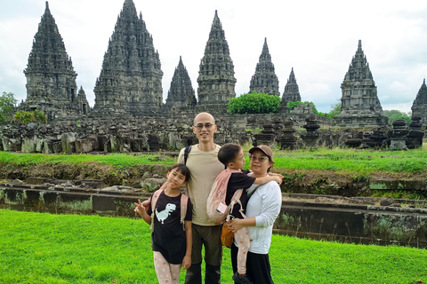 Yogyakarta: Borobudur Prambanan Sunset & Merapi Night Lava Borobudur Climb up, Prambanan Sunset & Merapi Lava View