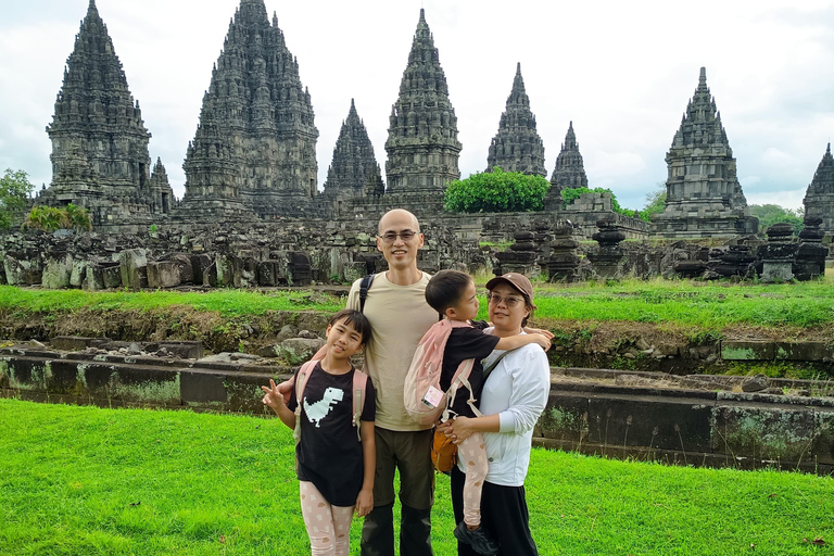 Yogyakarta: Borobudur Prambanan Sunset & Merapi Night Lava Borobudur Climb up, Prambanan Sunset & Merapi Lava View