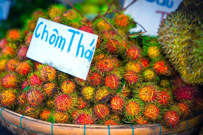 Da Nang: Corso di cucina e crociera sul fiume Han con trasferimentoHoi An ritiro+ritorno Vietn. Corso di cucina + mercato + crociera