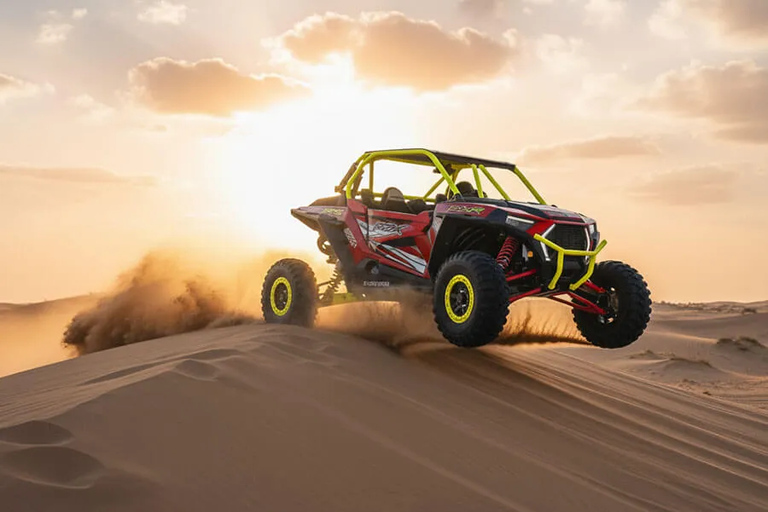 Desert: Quad bike or dune buggy Camel ride and Sand boarding Group tour with dune buggy,camel ride & sand boarding