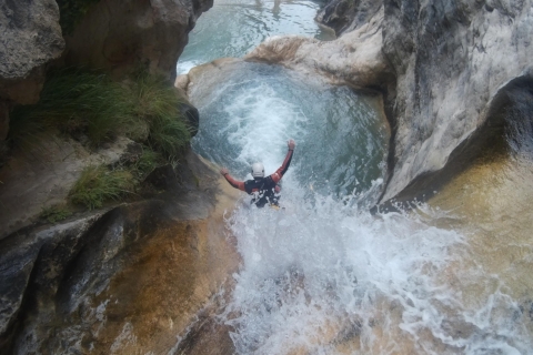 From Granada: Rio Verde Canyoning Tour