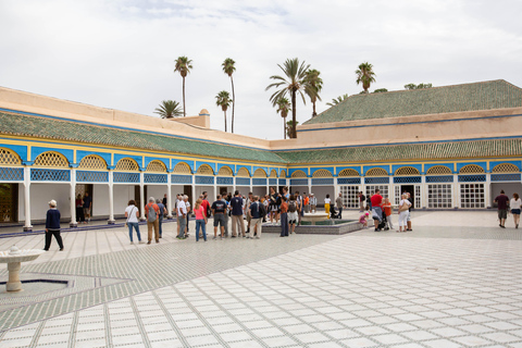 Marrakech: Bahia Palace, Madrassa Ben Youssef and Souks Tour Shared Group Walking Tour in English From the Meeting Point
