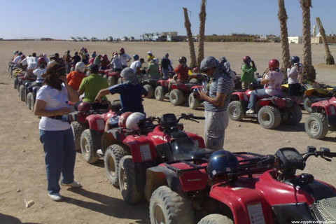 Quad au coucher du soleil, dîner, balade en chameauCircuit, transfert à Hurghada, à l'intérieur de la ville