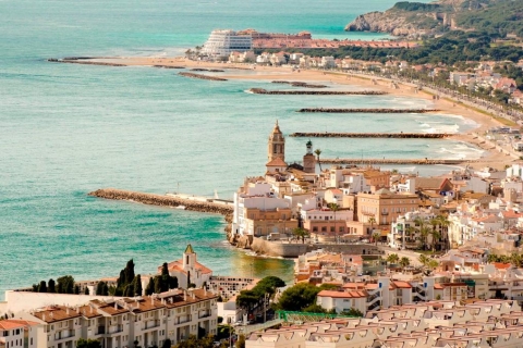 Vanuit Barcelona: Tarragona en Sitges dagtour met ophaalserviceTour in het Spaans
