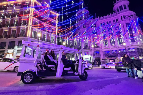 Madryt: &quot;Świąteczny Tuk Tuk. Luksusowe światła i radosna przejażdżka&quot;Dwie godziny świątecznej przejażdżki tuk-tukiem. Światła i radosna jazda