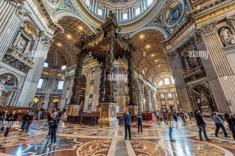 Watykan: Bazylika św. Piotra, podziemia i wejście na kopułęBazylika św. Piotra, wejście na kopułę i zwiedzanie grobowców papieskich