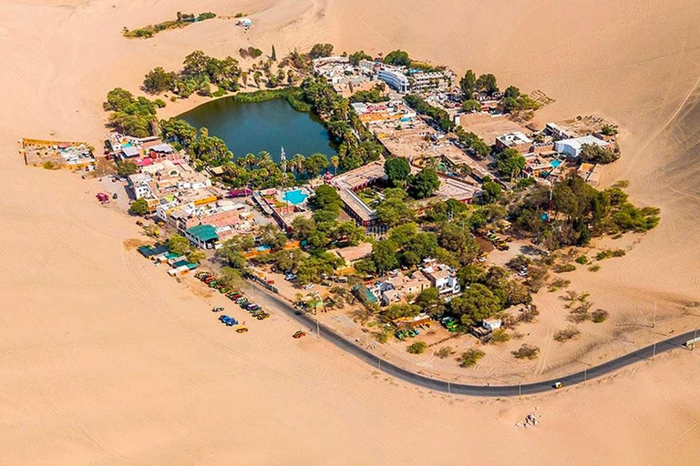 Vanuit Lima: Paracas en Huacachina Oase Tour per luxe bus