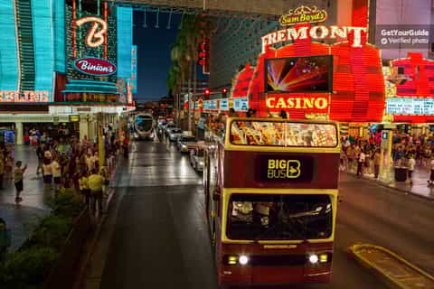 las vegas 3hour night tour by opentop bus