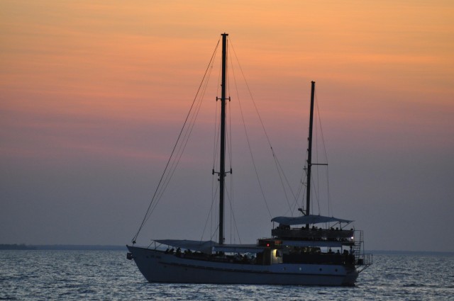 Visit Darwin Cape Adieu Harbour Cruise Sunset and 4 Course Dinner in Darwin