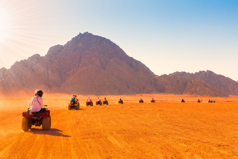 Quad au coucher du soleil, dîner, balade en chameauCircuit, transfert à Hurghada, à l'intérieur de la ville