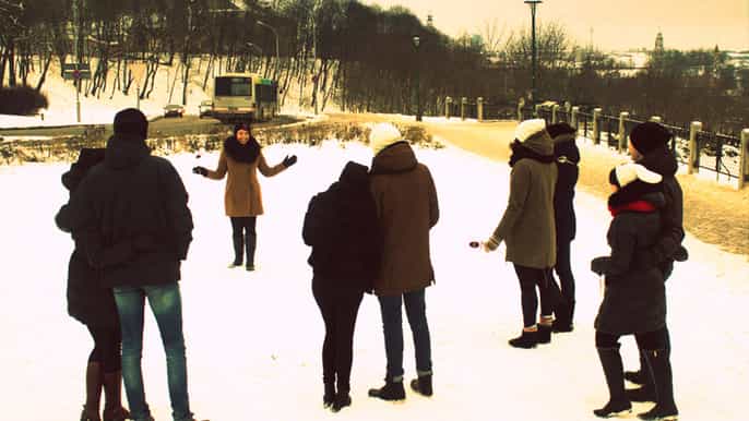 excursão a pé em vilnius love stories