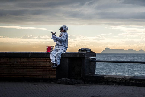 Visite de dégustation de plats à Naples en Fiat 500 / Fiat 600 d'époque