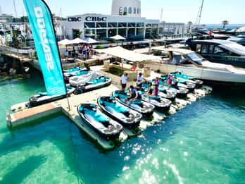 Santa Eulalia: Jet Ski Tour with Optional Dolphin Searching