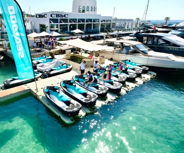 Santa Eulalia: Jet Ski Tour with Optional Dolphin Searching