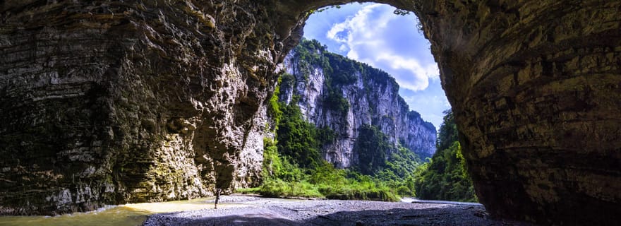 Chongqing : Pont Wulong Three et gorges de Longshuixia