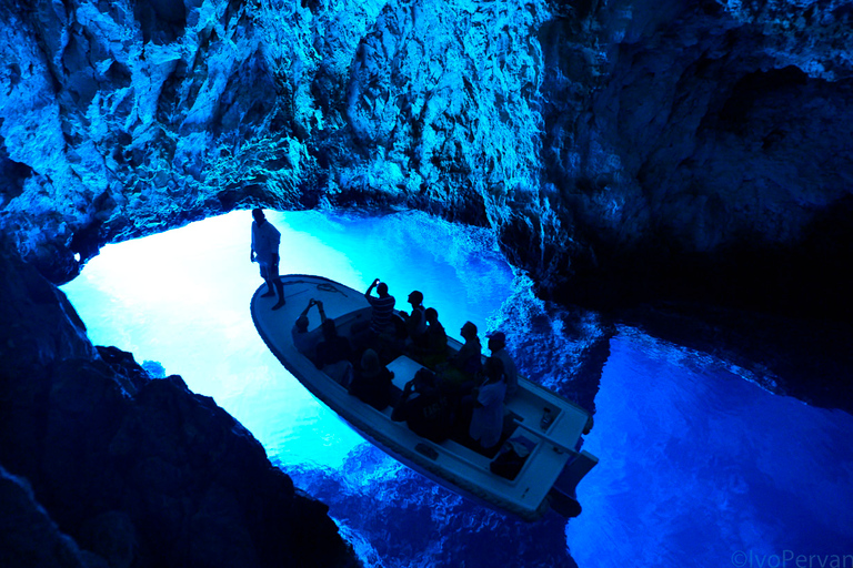 From Split: Private Blue Cave, Vis & Hvar Tour by Speedboat