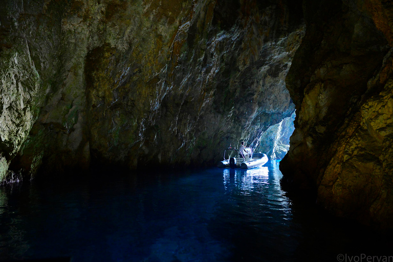 From Split: Private Blue Cave, Vis & Hvar Tour by Speedboat