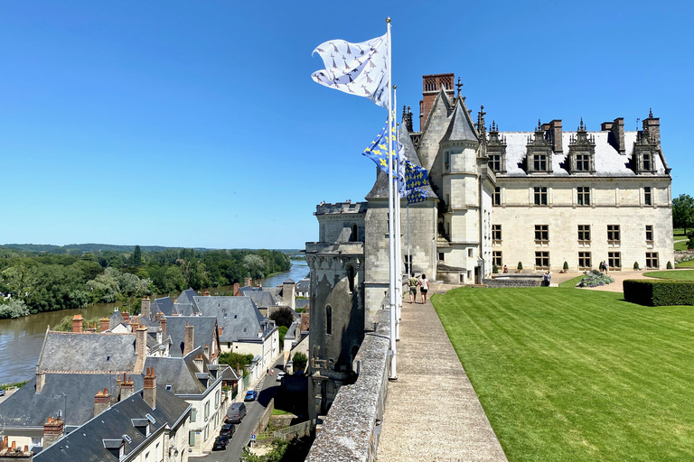 3 châteaux de la Loire en direct Petit groupe guidé en minibus Mercedes