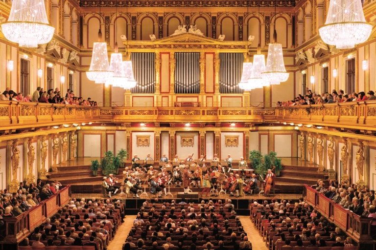 Wiedeń: Koncert Orkiestry Mozarta w Złotej Sali z kolacjąBilet Red Carpet Pass – kategoria Superior