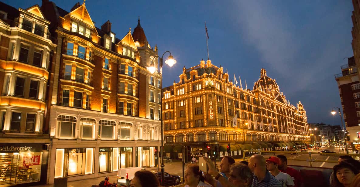 Londra by night: tour su autobus con piano panoramico