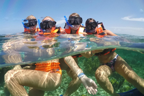 Cancún: Catamaran cruise met snorkelen op Isla Mujeres