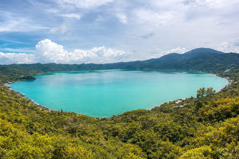 Climb Ilamatepec, with its turquoise crater and Coatepeque Lake Climb Ilamatepec with a turquoise crater and Coatepeque Lake
