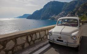 Amalfi Coast by Vintage Fiat 500 or 600 from Sorrento
