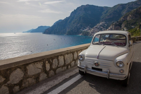 Wybrzeże Amalfi przez Vintage Fiat 500 lub 600 z SorrentoCałodniowa prywatna wycieczka Vintage Fiat z Neapolu