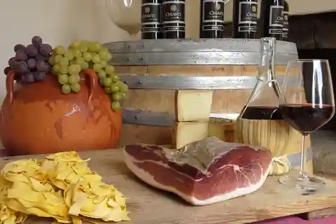 Matlagningskurs på en traditionell toskansk gård