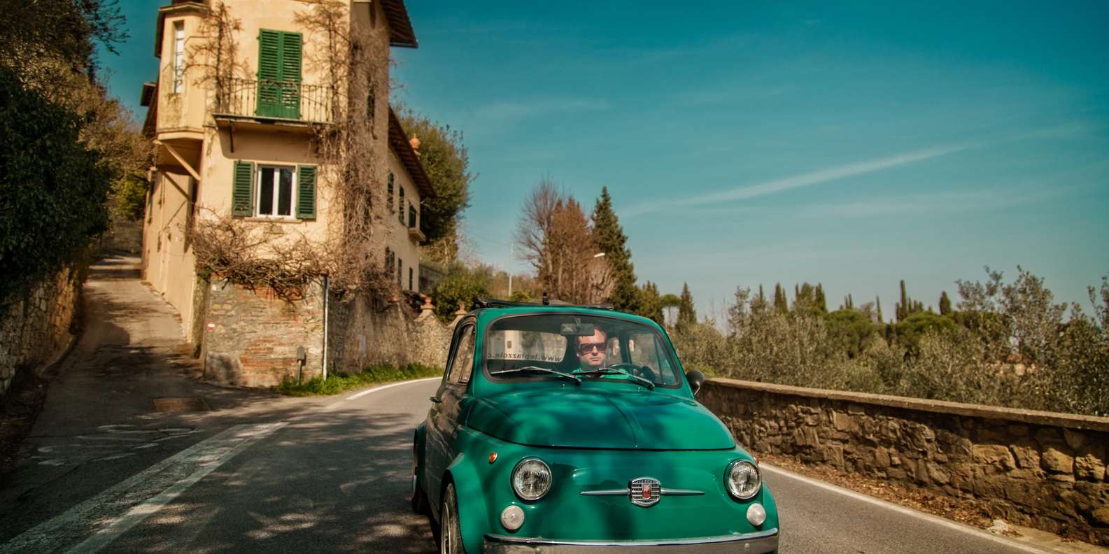 Firenze: degustazione e pranzo toscano in Fiat 500 d'epoca