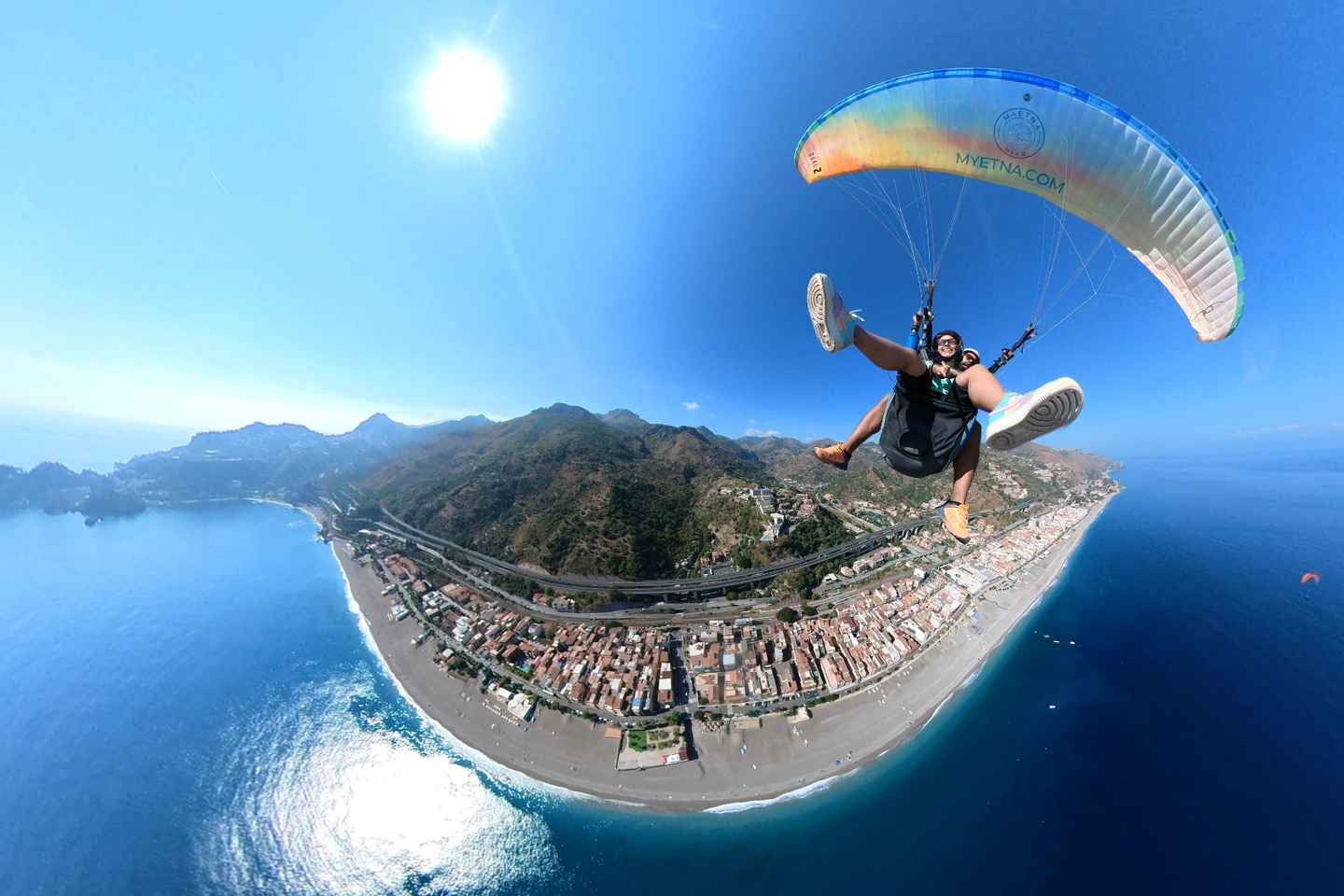 Paragliding Tandem Taormina + Video/Foto e GoPro + Acrobazia