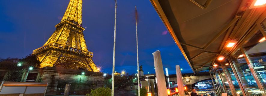 Paris: Cruzeiro Turístico de 1 Hora e Jantar em Bistrô