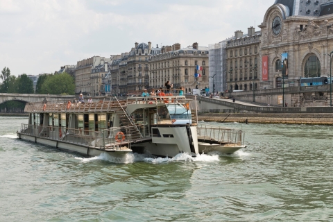 Paris: Bootsfahrt & Mittagessen in Pariser Bistro