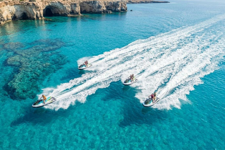 Protaras: Blue Lagoon Guided Jet Ski Safari – 1 Hour