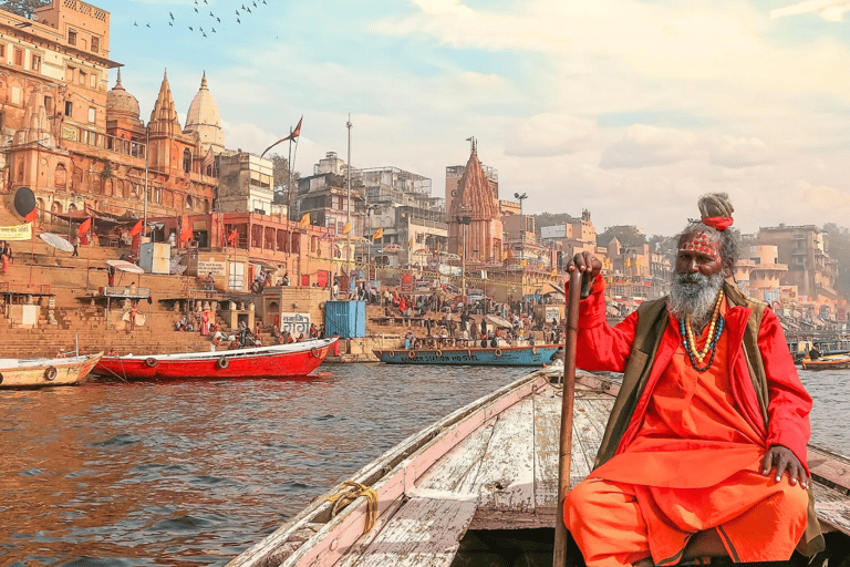 Varanasi: Guided Tour of Varanasi & Sarnath By AC Car Car+ Guide+ Entrance+ Lunch+ Boat Ride