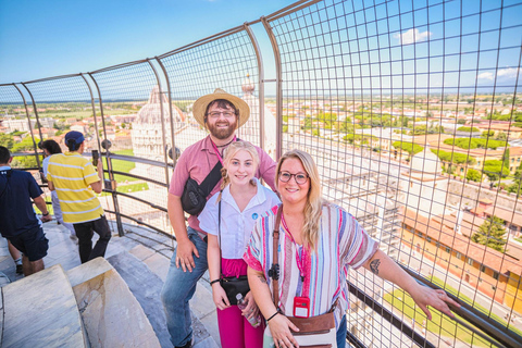 Van Montecatini: halve dag Pisa-tour & de scheve torenTour in het Frans met scheve toreningang - Middag