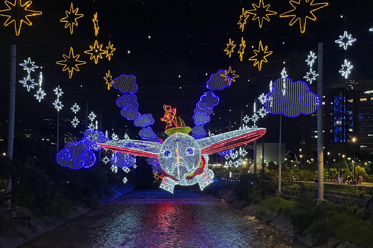 Medellín: E-Bike Christmas Lights Tour with Snack & Donation