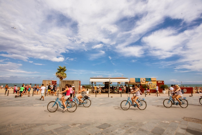 Barcelone : visite des plages à vélo de 3 hVisite en catalan