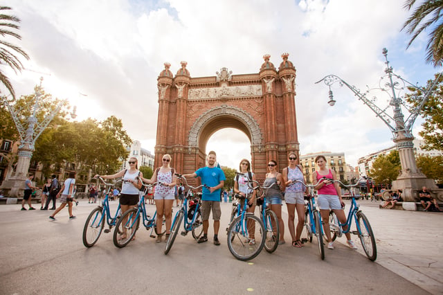 Tour in bicicletta di 3 ore della spiaggia di Barcellona